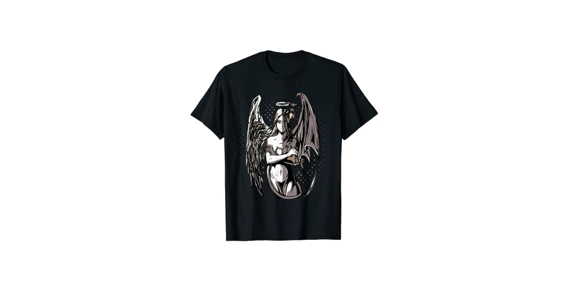 Amazon | 天使と悪魔 Tシャツ | Tシャツ・カットソー 通販