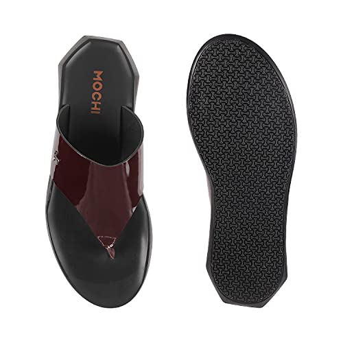 Image of Mochi Men Leather Men Chappals (16-9837)