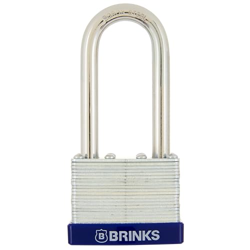 Brink's High Security 50mm Long Shackle Laminated Steel Padlock