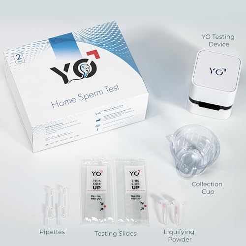 YO Home Sperm Test | at-Home Fertility Test Kit for Men | Check Motile Sperm Concentration with 97% Accuracy | Fast Results Using Your Smartphone | Includes 2 Tests | Private, Convenient, Easy to Use - Thumbnail 3