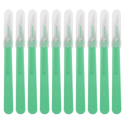 FEPITO 60 Stück Damen Gesicht Rasierer Augenbraue Rasierer Former Rasierapparat für Damen und Männer Mehrzweck Peeling Gesicht Rasiermesser