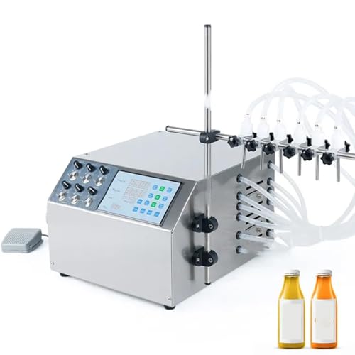 Máquina Llenadora De Líquidos De 6 Cabezales, Máquina...