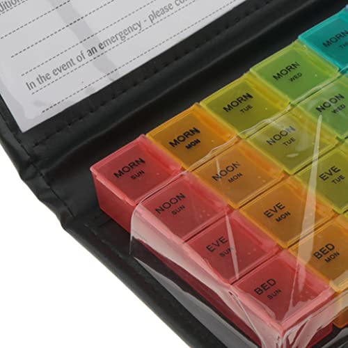 dailymall Lots, 2 caixas de comprimidos, organizador diário de comprimidos, porta-remédios