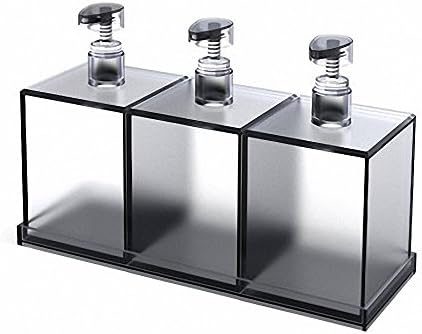 LUQHUQ Soap Dispenser for Bathroom (600ml X 3) (Transparent)