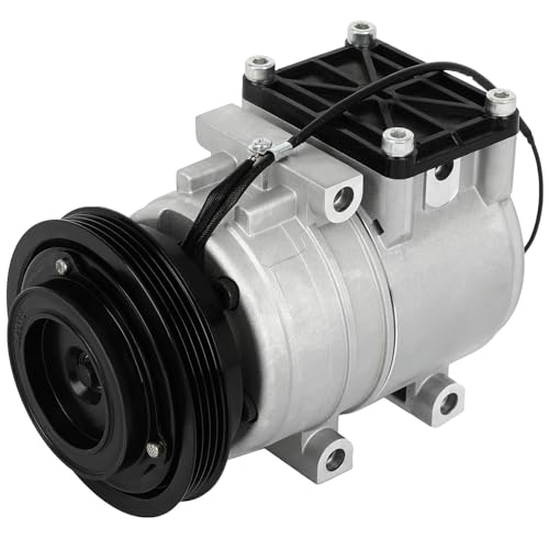 Image of SCITOO AC Compressor fit for Kia Rio 1.5L 2001-2002 | Fast Cooling, Ultra Low Noise (≤72 dB)Air Conditioner Compressor with Clutch, Easy Installation, 0K30A61450C 0K30A61450D