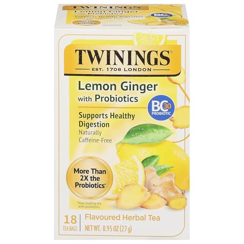 Twinings Probiotics+ Lemon Ginger Tea