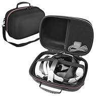 【Materiales de alta calidad】El estuche de transporte para Oculus Quest 2 y 3 está hecho de EVA de alta calidad y tela Oxford impermeable de alto grado y forro suave en el interior, con protección gruesa, a prueba de golpes, resistente a la presión, i...