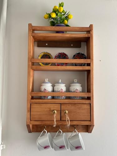 Shelves for Wall, Organizer,Kitchen Shelves,Glass Organizer, Spice Rack Shelves,Shelves,Organizer