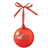 HEALLILY 1 Unid Bola de Navidad Bluetooth Altavoz Inalámbrico Caja de Música Altavoz de Audio Navidad para La Escuela de La Oficina en Casa