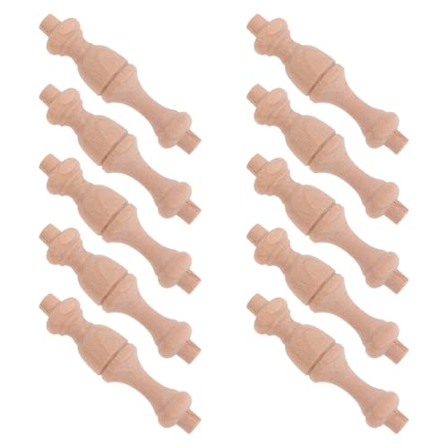 Balaustre romano de madera beige unidades de soporte resistente para armarios de vino DIY 2