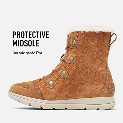 Sorel Women's Explorer Joan Boot - Light Rain, Snow - Waterproof - Camel Brown - Size 7 | Image 2
