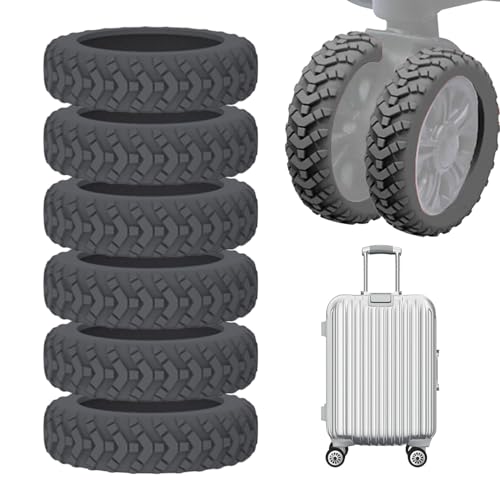 caits Luggage Wheel Silent | Colorful Silicone Set,Shock-Proof Luggage Wheels for Children's Beds, Suitcases, Offices Chairs