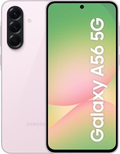 SAMSUNG Galaxy A56 5G Ai (for Tmobile Mint Tello & Global) (128GB + 8GB) Version Latina Unlocked SM-A566E/DS 6.6' 120Hz 50MP Triple (Awesome Pink SM-A566ELIATPA)