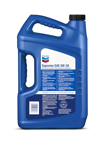 Image of Chevron Supreme (220013533-3PK) 5W-30 Motor Oil - 5 Quart (Pack of 3)