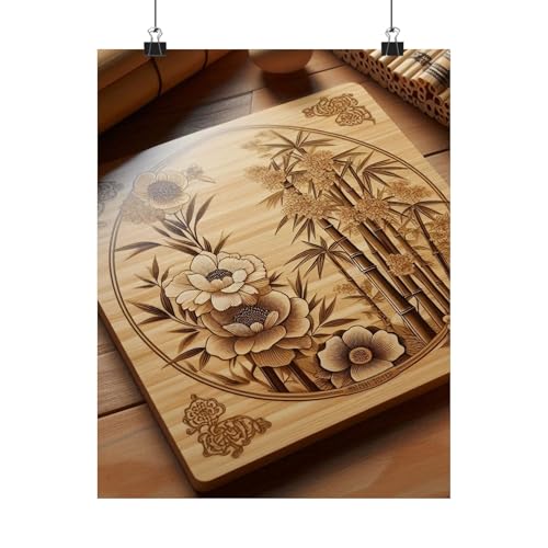 Bamboo Flooring Samples Poster - Home Design Inspiration Made in USA