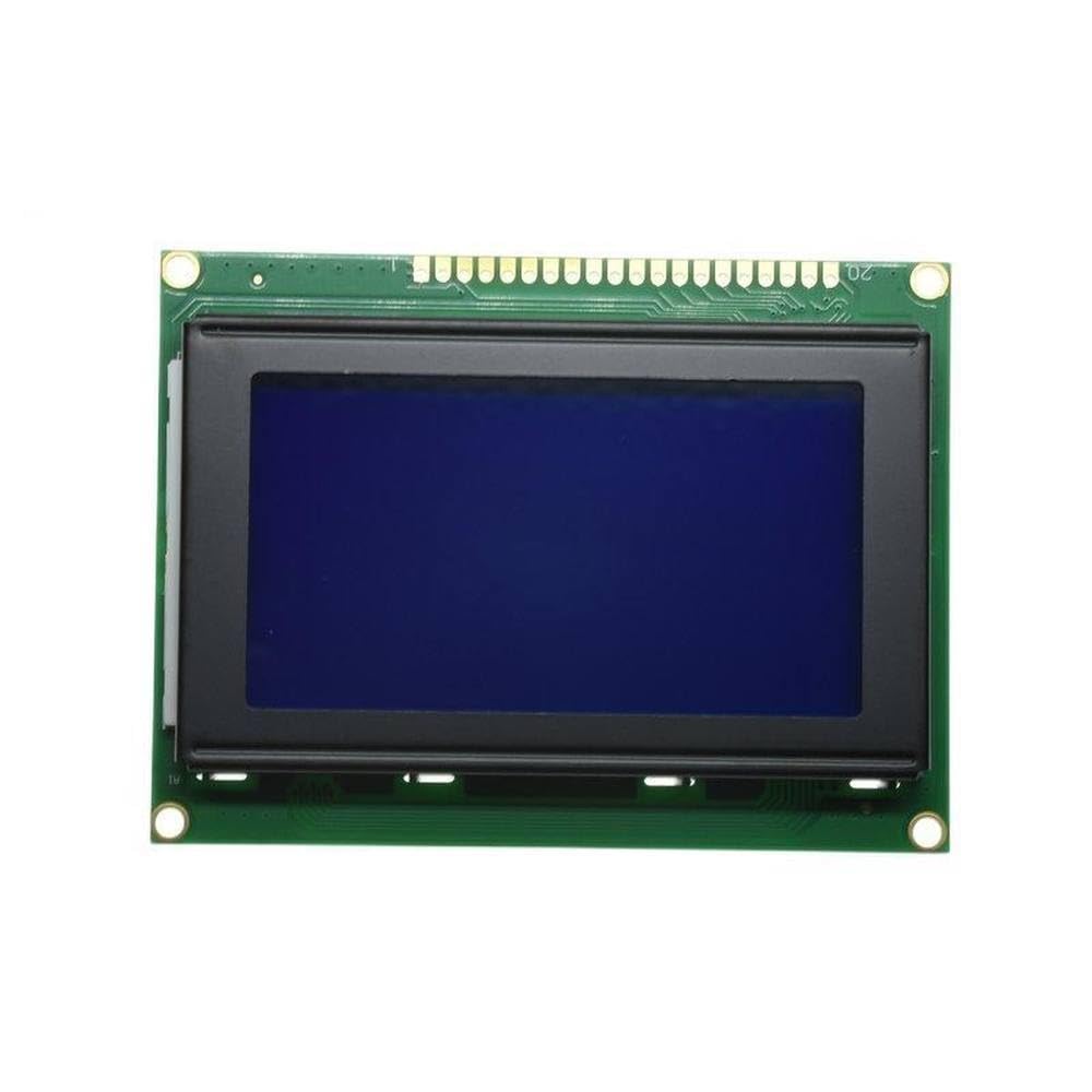 12864A 3.2 Inch 128x64 LCD Screen Module LCD Display Module Blue IIC/I2C 5V KS0108