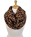 Scarfand's Classic Leopard Animal Print Infinity Fashion Scarves (Classic Brown)