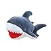 Jetta King Almohada de Peluche, Big Blue Shark Pelquete de Peluche de Peluche Peluche Animal Cumpleaños Día de San Valentín niños (Color : Gray, Size : 90cm)
