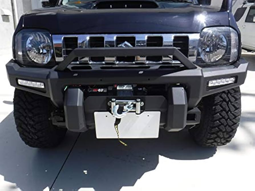 ウィンチ付きフロントバンパー　jb23 ジムニー GI☆GEAR HULK フロントバンパー ウインチバンパー