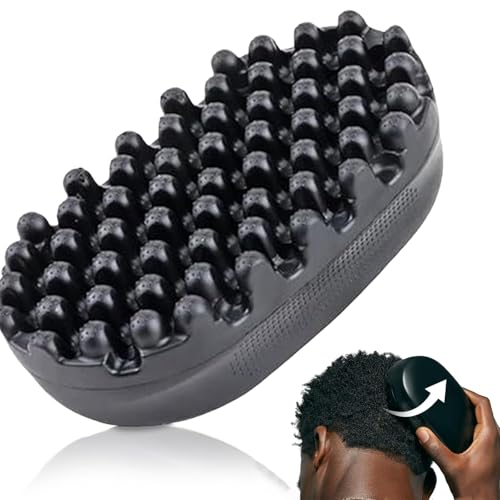 Cepillo de pelo rizado, cepillo de pelo de goma, Dreadlock Twist Styler cepillo de pelo afro esponja afro racket para el pelo rizado trenzado sucio, enrollado, esponja (1 unidad)