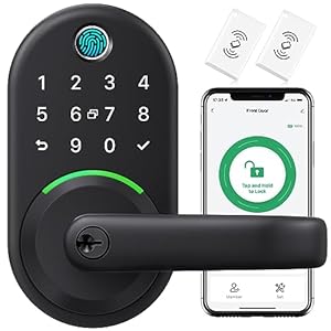 Smart Door Handle Lock with Keypad:...