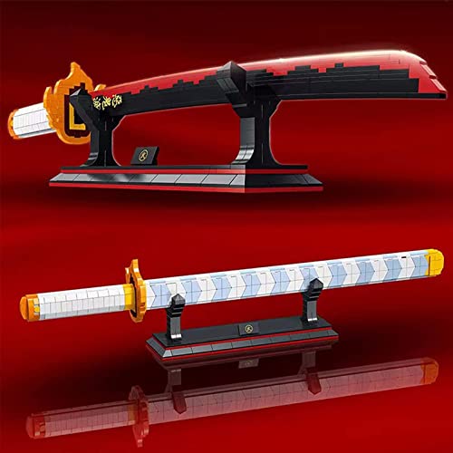 Ninja Katana Bausatz Ninja Weapons Modellbausatz Bauspielzeug Klemmbausteine Spielzeugschwert Sword Mit Schwertständer… – Bild 4