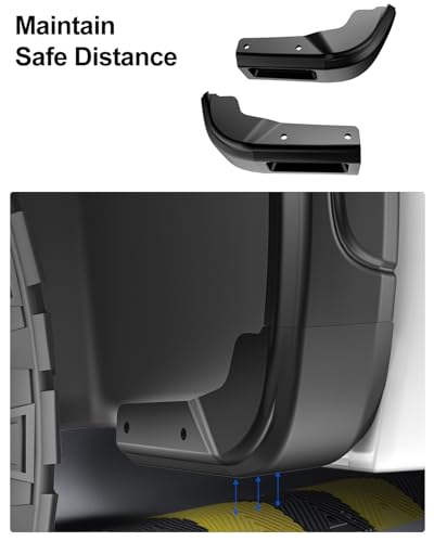 Image of 6PCS Mud Flap Delete for 2019-2025 Chevy Silverado 1500 Accessories Front Rear Truck Mud Flaps Delete No Drilling Mudflaps All Weather Protector Mudguards (Does Not Fit AT4X AEV Models)