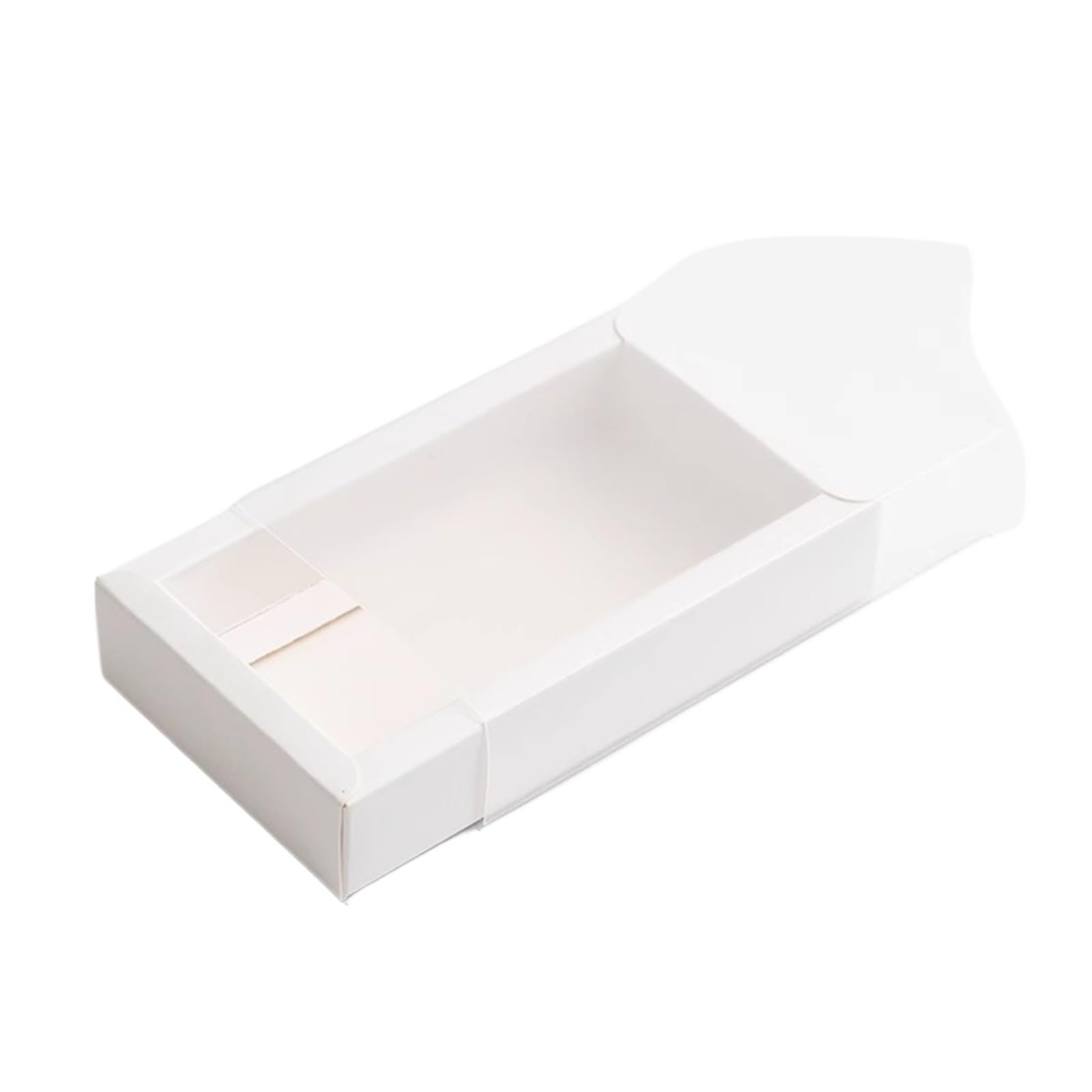 Kraftpapier Box Mit Fenster 20 Stück Kraft-Schubladenbox mit transparentem Deckel