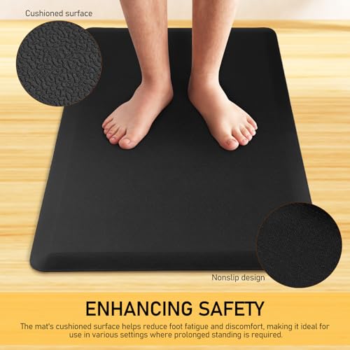 Tapis antidéfatigue cuisine SHINEOFI en mousse PVC avec design antidérapant sécurisé - 8