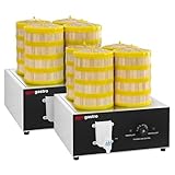 GGM Gastro | DSDB1#2 | (2 Stück) - Dampfgarer/Dumbling & Dim Sum Dämpfer - 2,5 kW - Manuell - inkl. 32 Bambuskörben & 8 Deckel