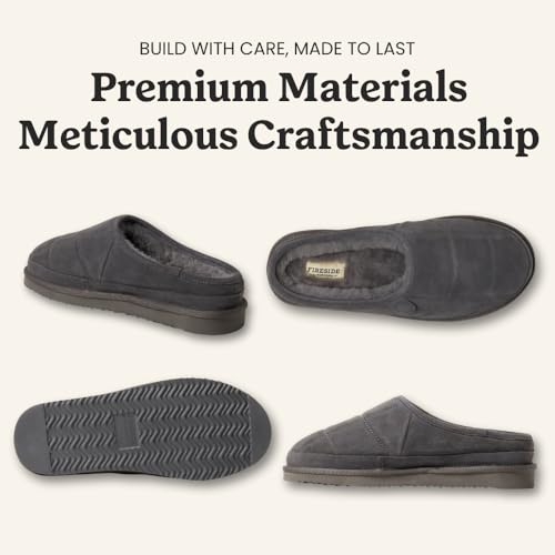 Image of Fireside by Dearfoams Men's Grafton Shearling Indoor /Outdoor Clog