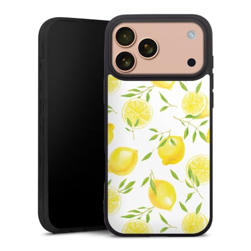 Coque iPhone 17 Pro Max silicone antichoc et étui souple motif citron premium