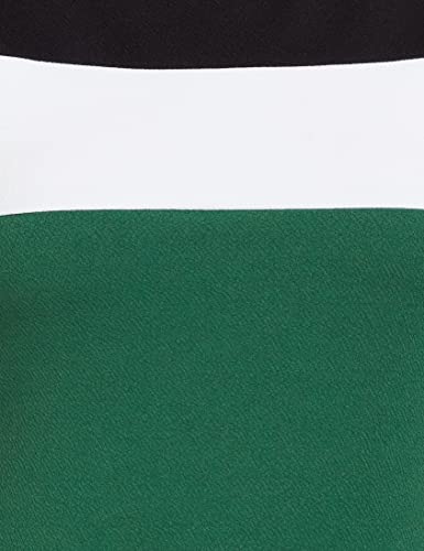 Image of Amazon Brand - Symbol Women's Crepe Bodycon One Piece Maxi Length Dress (with Color Block)