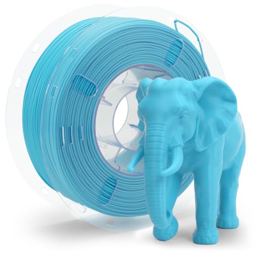 Image of VOXELAB HS PLA+ Filament 1.75mm, High Speed PLA Plus 3D Printer Filament, 1kg (2.2lbs) for Most FDM 3D Printers, Enhanced Toughness & Smooth Printing, Superior Layer Adhesion(Cyan)