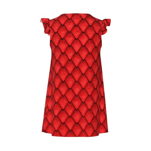 Augenstern Flutter Sleeve Nightgown Pajama Gown 3d Dragon Scale Easy Pull-On Sleepwear Nightdress2