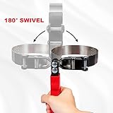 Spurtar Swivel Oil Filter Wrench Set of 7, Adjustable Wrench 70-133mm, 9" & 12" Universal Oil Filter Pliers, 3-Jaw Oil Filter Removal Tool for 4S Shop Car Repair Mechanic DIY - Image 5