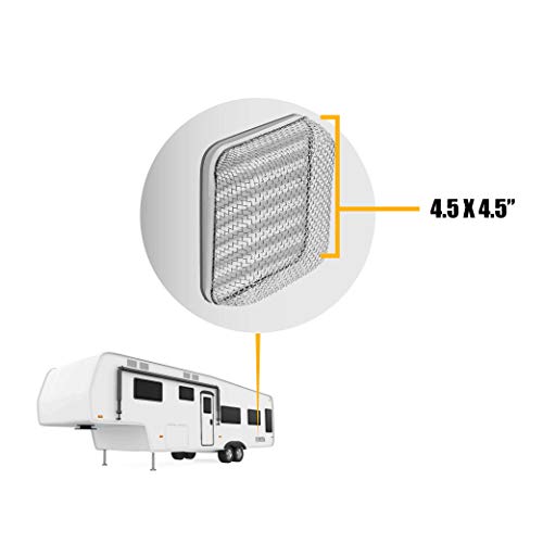 Halotronics RV Refrigerator/Furnace Vent Cover/Bug Screen for Suburban 6 & 10 Gallon Water Heaters