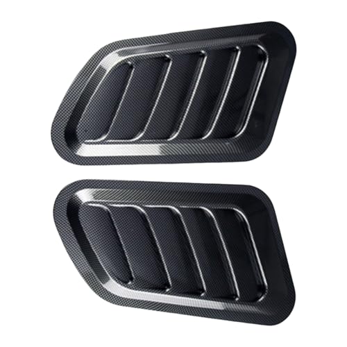 Ldabrye 2 cucharas de ventilación para capó de coche, adecuadas para estabilidad y aspecto único, fácil instalación de ventilación del motor