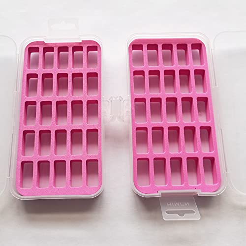 Honeysew 2 Bobbin Case For Bernina New 7 And 8 Series Jumbo Bobbin Sewing Bobbin Storage Case And Saver Holds 25 Bobbins Box Organizer (Bernina 7 And 8 Series Bobbins Box) #TOP1