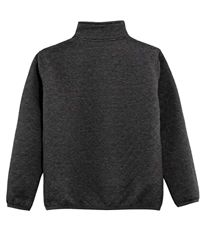 Image of ZENTHACE Kids Ultra Soft Quilted 1 /4 Snap Fleece Pullover Sweatshirt Jacket Long Sleeve Mountain Outdoor Shirt
