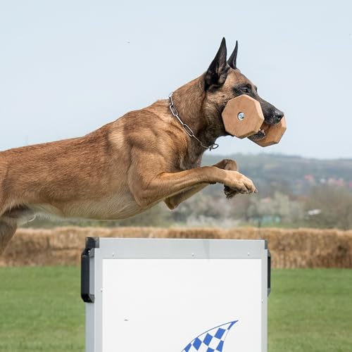 Dingo Gear Apportierholz verdrehte für IPO EXTRA Gewicht 650 Gramm Ausbildung Apportieren Hundetraining Obedience Handarbeit Apport Holz S02503