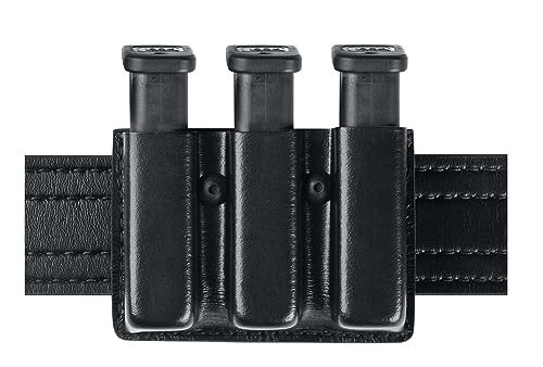 Safariland 775 Slimline Open Top Triple Magazine Pouch, GLOCK 17/22, Plain Black