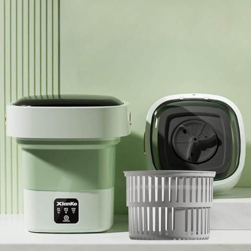 Portable Washing Machine,Mini Washer,17L Upgraded Large Capacity Foldable Washer.Deep Cleaning Baby Clothes,Pet clothing,Small Clothes,Underwear,socks.Suitable for Apartments,Dormitories,Hotels(Green) Portable Washing Machine,Mini Washer,17L Upgraded Large Capacity Foldable Washer.Deep Cleaning Baby Clothes,Pet clothing,Small Clothes,Underwear,socks.Suitable for Apartments,Dormitories,Hotels(Green)