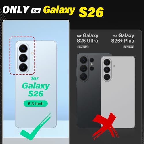 Coque [RFID Blocage] pour Galaxy S26 Housse Antivol Amovible avec Support Clapet