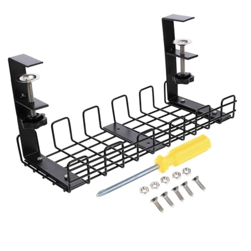 Organizador de cables portacables para cables gestion de cables bandeja de escritorio
