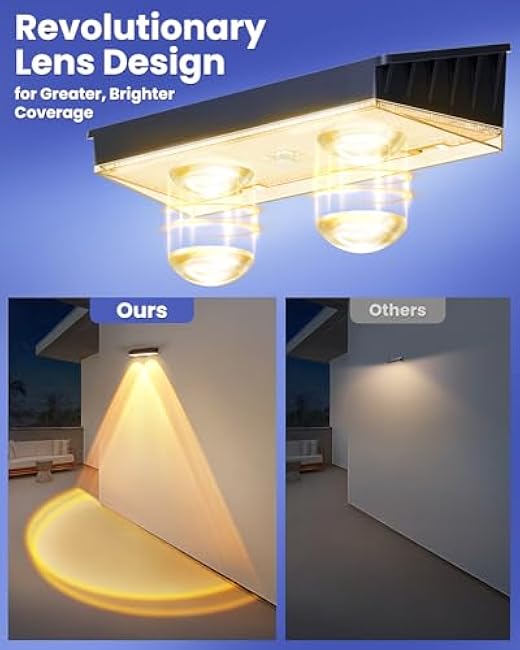 Solar Fence Lights 10 Pack Warm White Neutual White Cool White