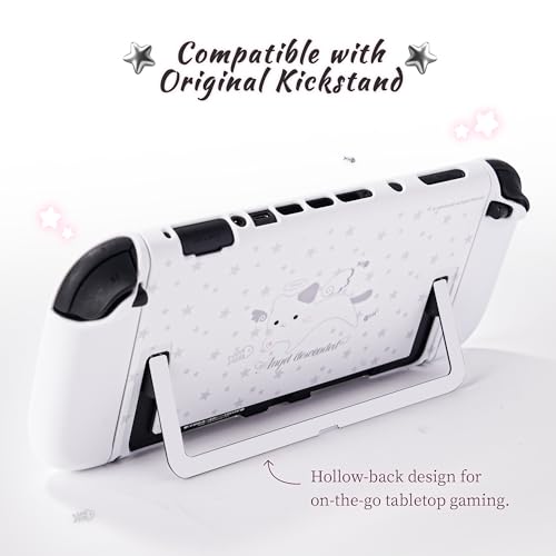 Image of GeekShare Slim Protective Case Compatible with Switch 2 (2025), Anti-Scratche and Shock-Absorption Dockable Hard Shell for Switch 2 Game Console - Angel Descended