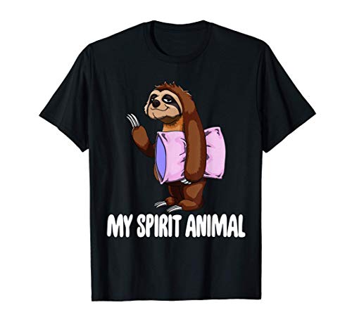 Funny Sloth Tee Shirts Lazy Sloth My Spirit Animal Gifts T-Shirt