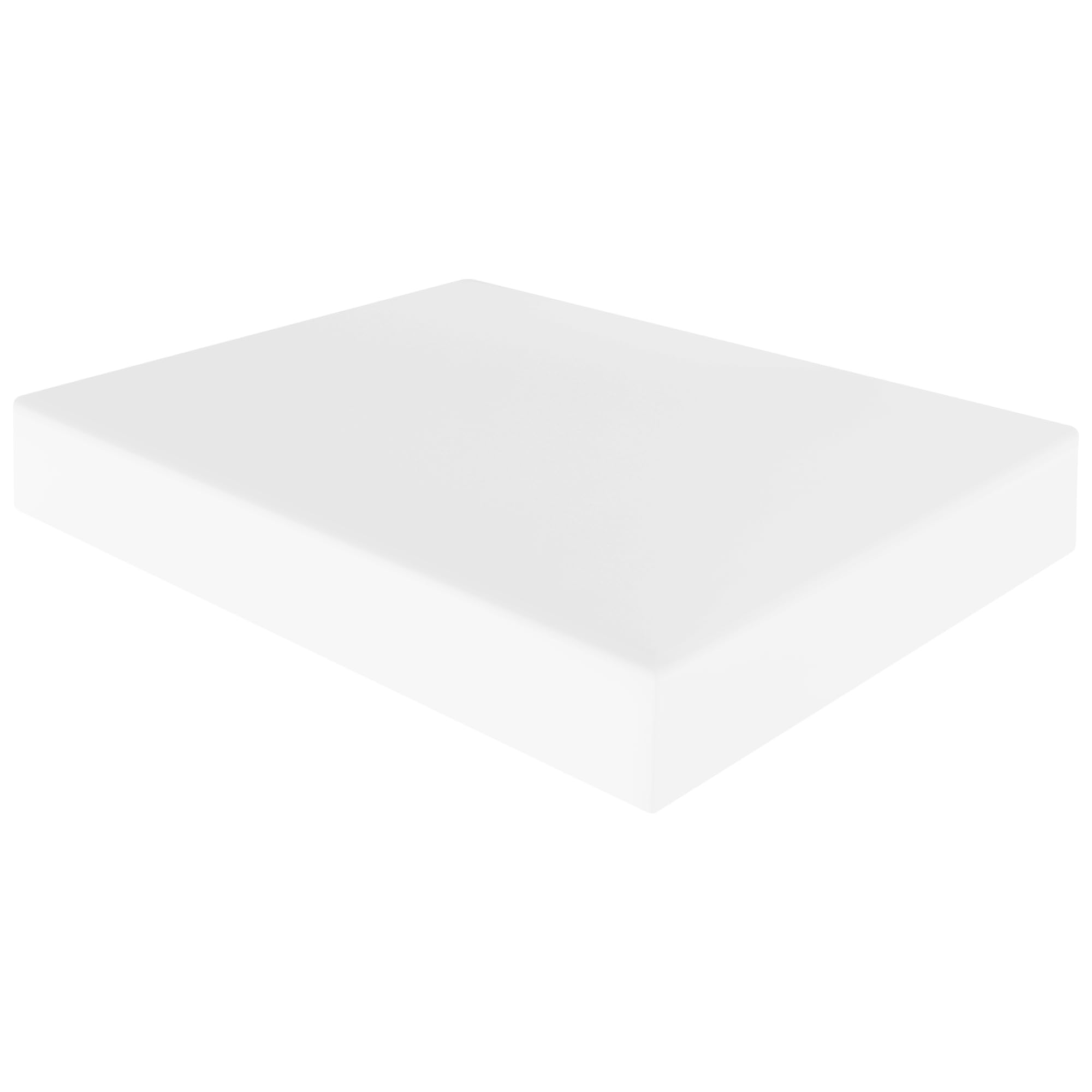 HOME ACE White Extra Deep Non Iron King Size Fitted Sheets Polycotton Fitted Bed Sheets, Poly Cotton Deep Kingsize Bed Sheet Fitted, 16”/40CM King Size Fitted Sheet