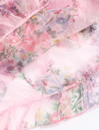 Image of ZAFUL Boho Beach Cover Ups for Women Sarong Coverups Sheer Bikini Chiffon Wraps Skirts for Swimwear